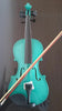 Student Acoustic Violin Size 1/4 Maple Spruce with Case Bow Rosin Green Color