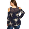 Floral Lace Crochet Off Shoulder Boutique Blouse Top