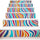 New 3D DIY PVC Waterproof  Stair Decals Wall  Floor Sticker Colorful Stripes QS0
