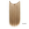 Fish Line Hair Extensions Straight Hair  Piece Hair invisible 80g 55cm long