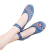Embroidered Shoes High Heeled Shoes Square Dacne Manual Embroidery