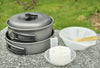 7-teilig Aluminium Außen / Camping Kochen Set