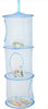 New Hanging Polyester Mesh Storage Basket Toys Organizer 3 Compartments
