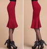 Sexy Slim Stretch Body con High Waist Mermaid Flared Fishtail Pencil Skirt