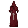 Halloween Cosplay Middle Ages Monk Wizard Christian  red S
