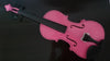 Student Akustische Violine Grösse 1/2 Ahorn Fichte mit Etui Schleife Harz Rosa