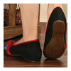 Casual Old Beijing Cloth Embroidered Shoes   black
