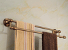 Antique Salle de Bain Accessoires Porte Serviette Double Rails Support Mural
