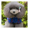 Pet Dog Cotton Coat Checks Pattern   blue