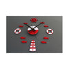 Bricolaje Torre Timón Life Buoy Peces Pequeños Reloj de Pared Silent02