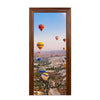 Door Sticker New 3D DIY PVC Waterproof  Door Wall Mural Fire Balloon qd047