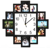 12 Photoes  Photo Frame  with  Wall Clock 2 In 1