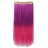 60cm extra thickness  Straight Gradient Ramp Five Cards  clips Hair Extension