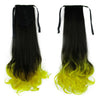 24 " 60cm Lockig Farbverlauf Rampe Pferdeschwanz Haarverlängerung Schnürbarer