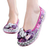 Women's Chic Mesh Breathable Cloth Shoes Soft Sole  loafer kaleidoscope flowers