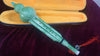 Chinesische Traditionell Gourd Flute Flasche Seide Hulusi Imitative Jade Cyan