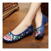 Old Beijing Cloth Embroidered Shoes Plum Blossom
