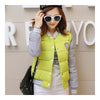 Woman Short Baseball Coat Down Coat Not Course Design    ligt yellow