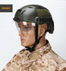Taktisch Schnell Helm MH Airsoft Militär Nvg Halterung Brille Visier A-Tacs