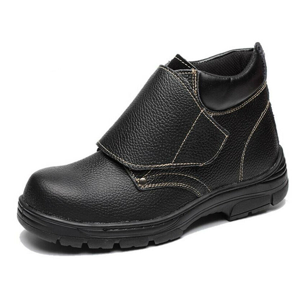 Men's Work Safety Shoes Microfibre Smash-proof high Cut Black
