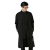 Chinesischer Stil Man Stoff Flax Mantel Jacke Platte Knopf