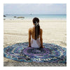 Round Tassel Knitted Beach Towel Lantern Towel Chiffon    1