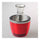 Stainless Steel Mini Ice Storage Bucket Wine Barrel red