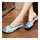 Lotus Slippers Old Beijing Cloth Embroidered Shoes   blue