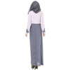 Musulmane Hétéroclite Manchette Lacets Robe Longue