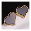 small jewelry wholesale small fresh love acrylic earrings 18K gold earrings Gold