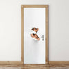 New 3D DIY PVC Waterproof  Door Wall Sticker Peering View qd014