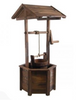 Wooden Wishing Well Garden Feature 96cm