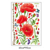 Tapete Wandaufkleber Abnehmbar Blumen Dorf Stil