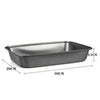 Horno Plato Antiadherente para Hornear Tool Rectangular Profundo Tamaño Mediano