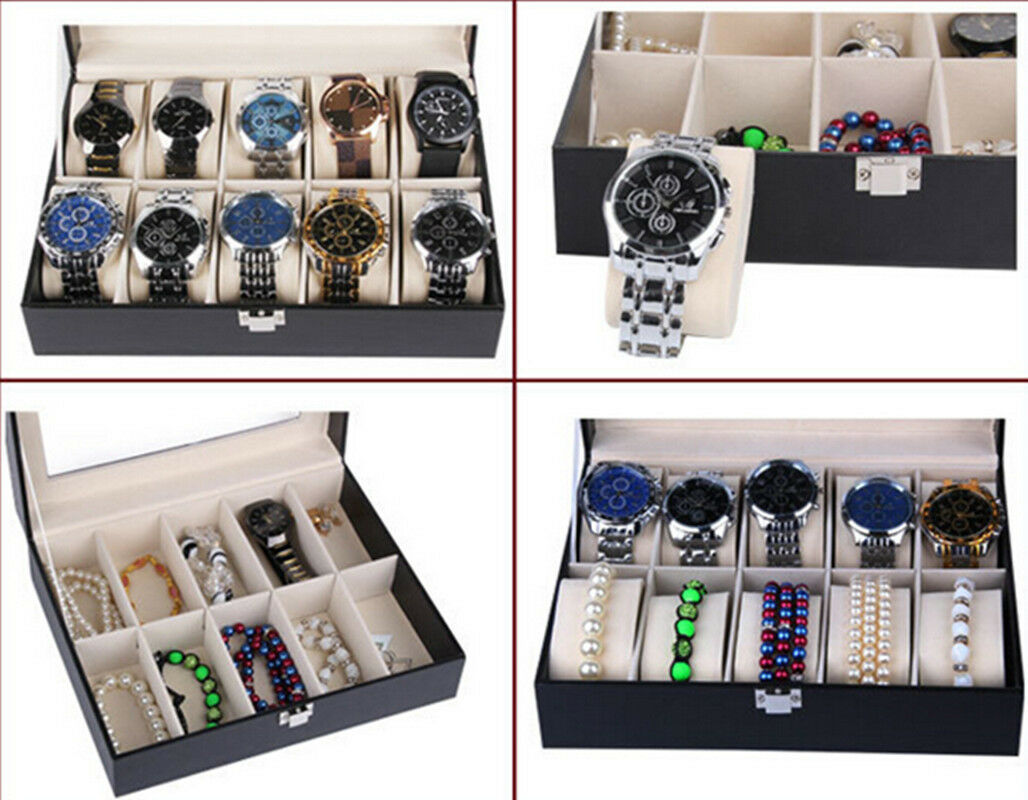 10 Postitions Watch Storage Box Watch Display Box Watch Box