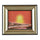3D Artisitc Moving Sand Glass Art Picture Frame Wall Hanging   red sun rises