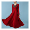 National Style Manches Longues Perles Broderie ROBE TAILLE S