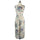 Bohemian Chiffon Long Dress Sleeveless Printing   blue