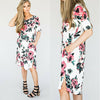 Romantic White Floral Boutique Maxi Long Party Dress