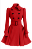Women's Gorgeous  Belted Winter Spring Autumn Fall Long Coat Jacket 6 colors