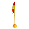 Detachable Soccer Football Corner Pole & Flag Post Set ABS Base   1m 2pcs pole+w