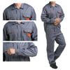 Grey with Orange Block Working Protective Gear Uniform Welder Jacket    170