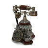 Vintage Antique Retro Caller ID Handset Desk wood Telephone Hand-free Elephants