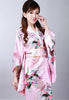 Vintage Rétro de Luxe Japonais Vêtement Kimono Costume Cosplay Yukata Robe Rose
