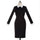 Long Sleeve Business Wear Tailored Collar Dress