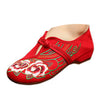 Camellia Old Beijing Embroidered Cloth Shoes