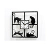 Interesting Cute Cat Clock Fashionable Creative Small Cat Wall Clock