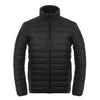 Claro Fino Plumón Hombre Cuello Alto Invierno Talla Grande Negro