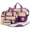 Hot 5pc Baby multifunction Changing Diaper Nappy Mummy Mother Handbag Bags
