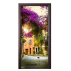 New 3D DIY PVC Waterproof  Door Wall Sticker Small Twon qd005